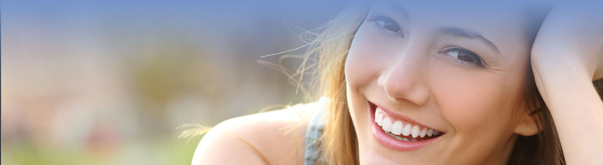 Girl smiling with perfect smile and white teeth